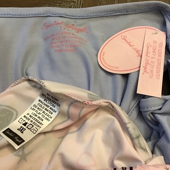 Spoiled Angel Womens 2pc Cute Lipstick Sleepwear Pajama Set - Picture 9 of 9